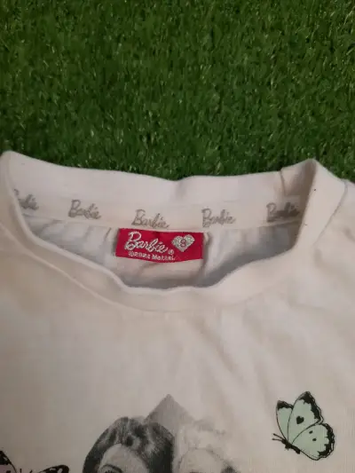 Polera Barbie blanca con lentejuelas - miniatura 2