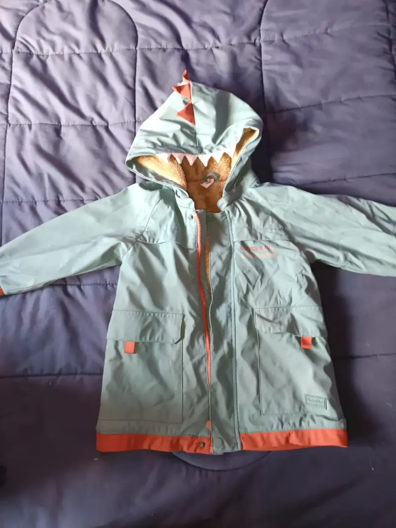 Chaqueta infantil impermeable con capucha - 1