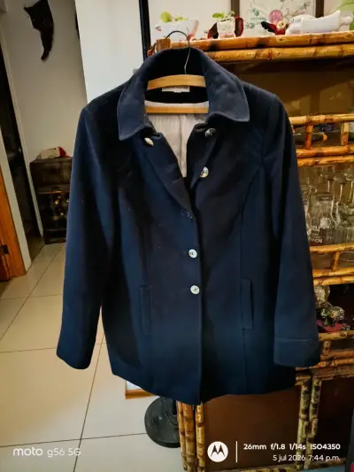 Abrigo de lana azul oscuro Vivienne Westwood - miniatura 2