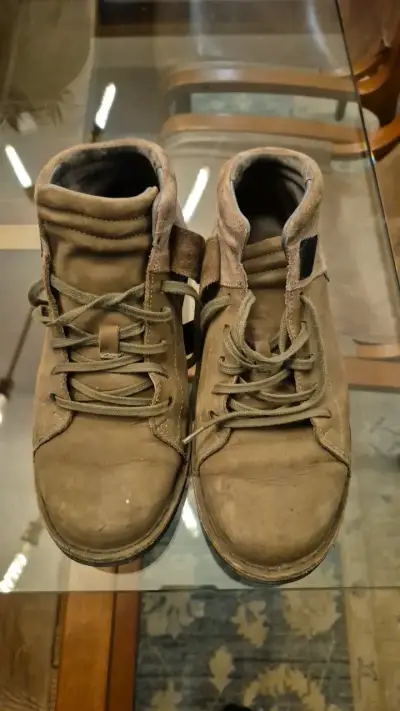 Botas de cuero marrón para hombre - miniatura 1