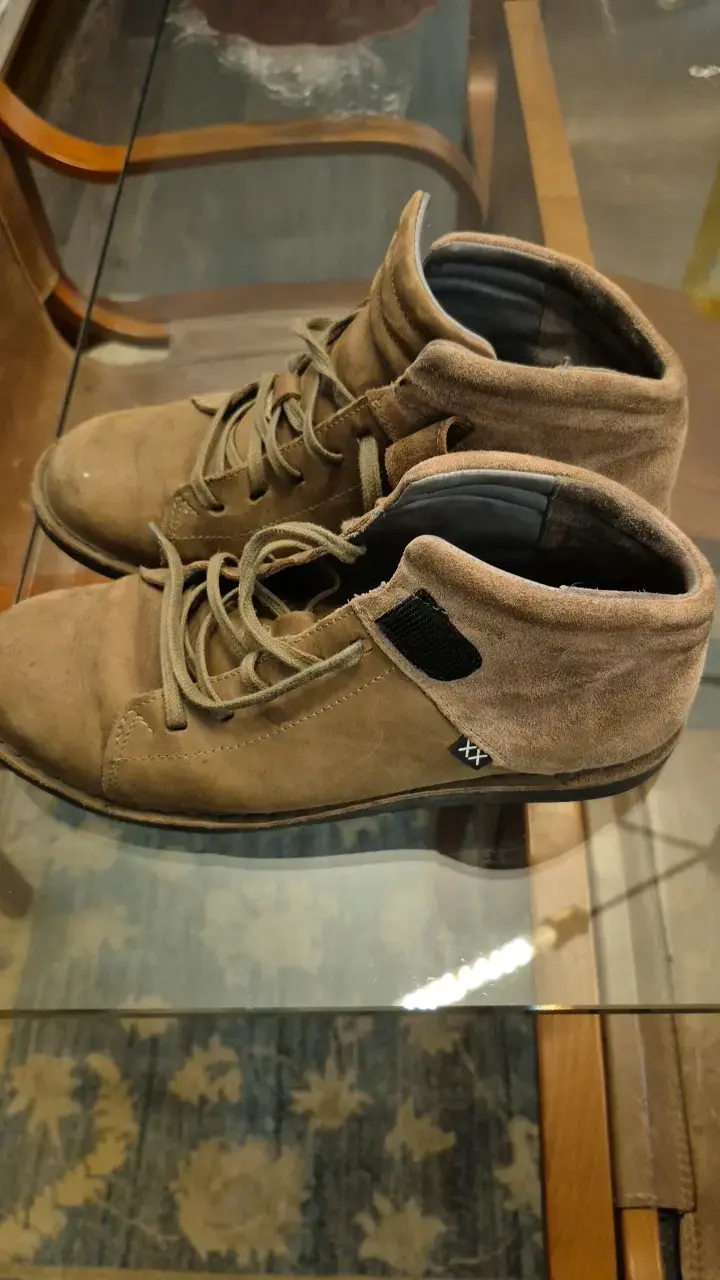 Botas de cuero marrón para hombre - 2