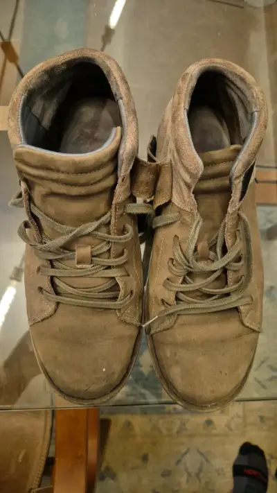 Botas de cuero marrón para hombre - miniatura 3