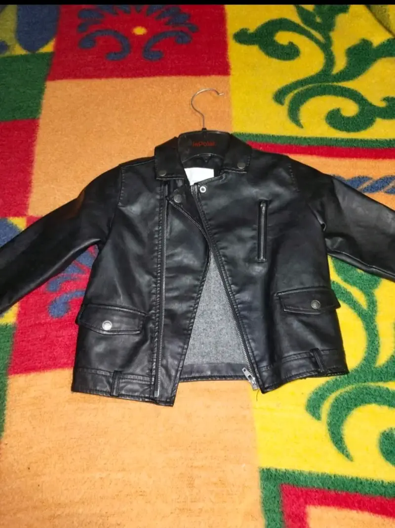 Chaqueta de cuero sintético para niños - 1