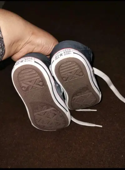 Zapatillas de lona azul para niños - miniatura 2