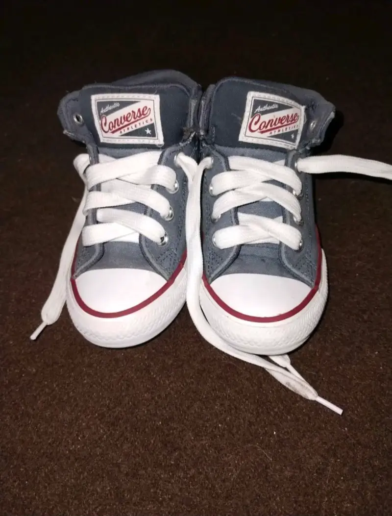 Zapatillas de lona azul para niños - 3