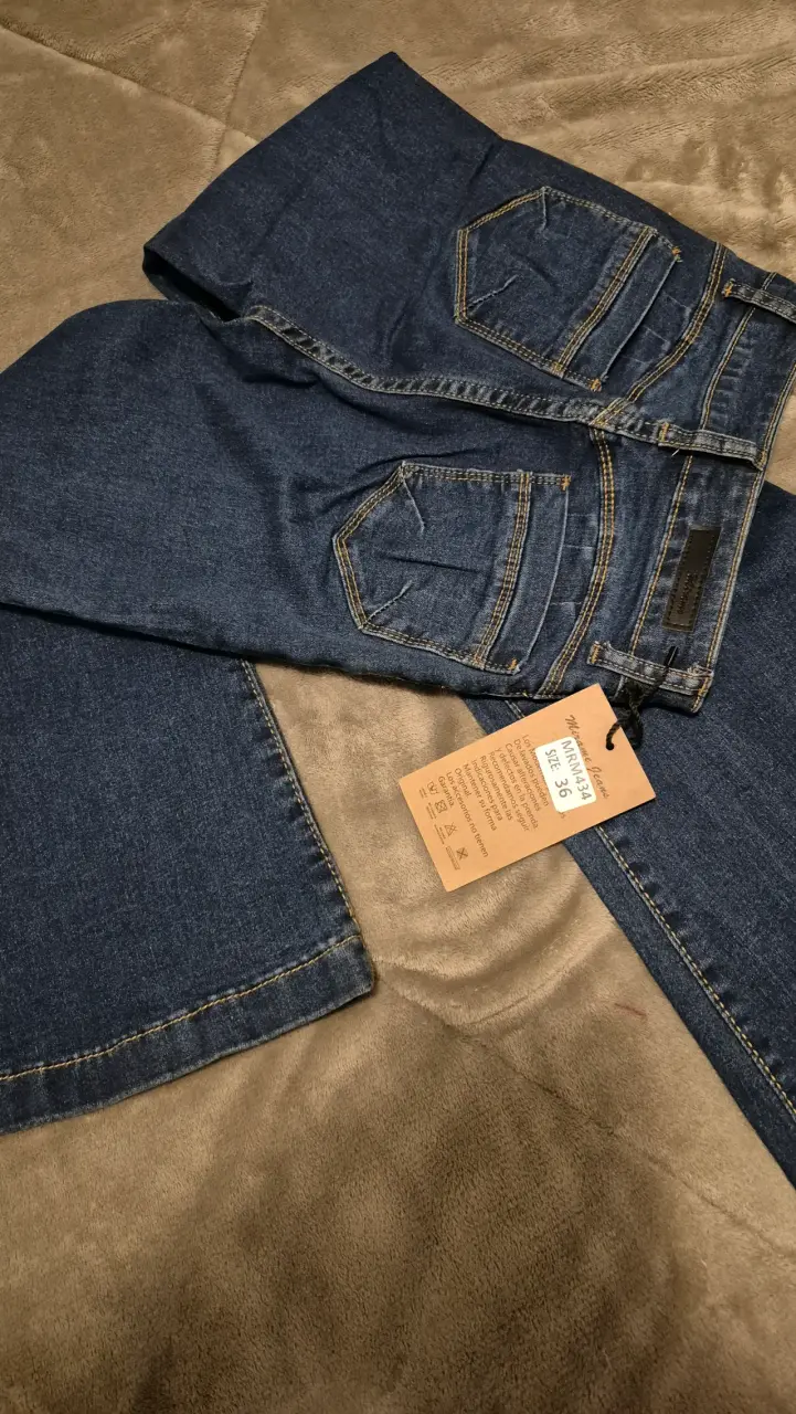 Jeans azul oscuro talla 36 para dama - 1