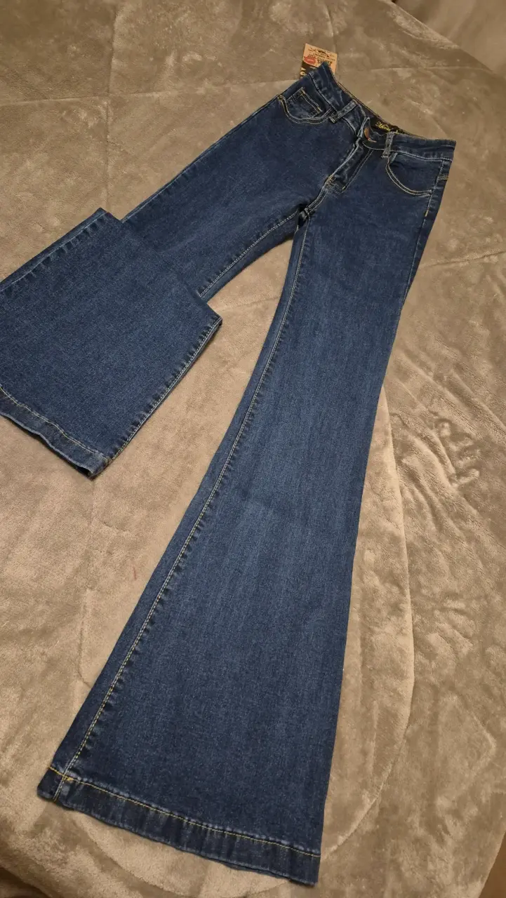 Jeans azul oscuro talla 36 para dama - 3
