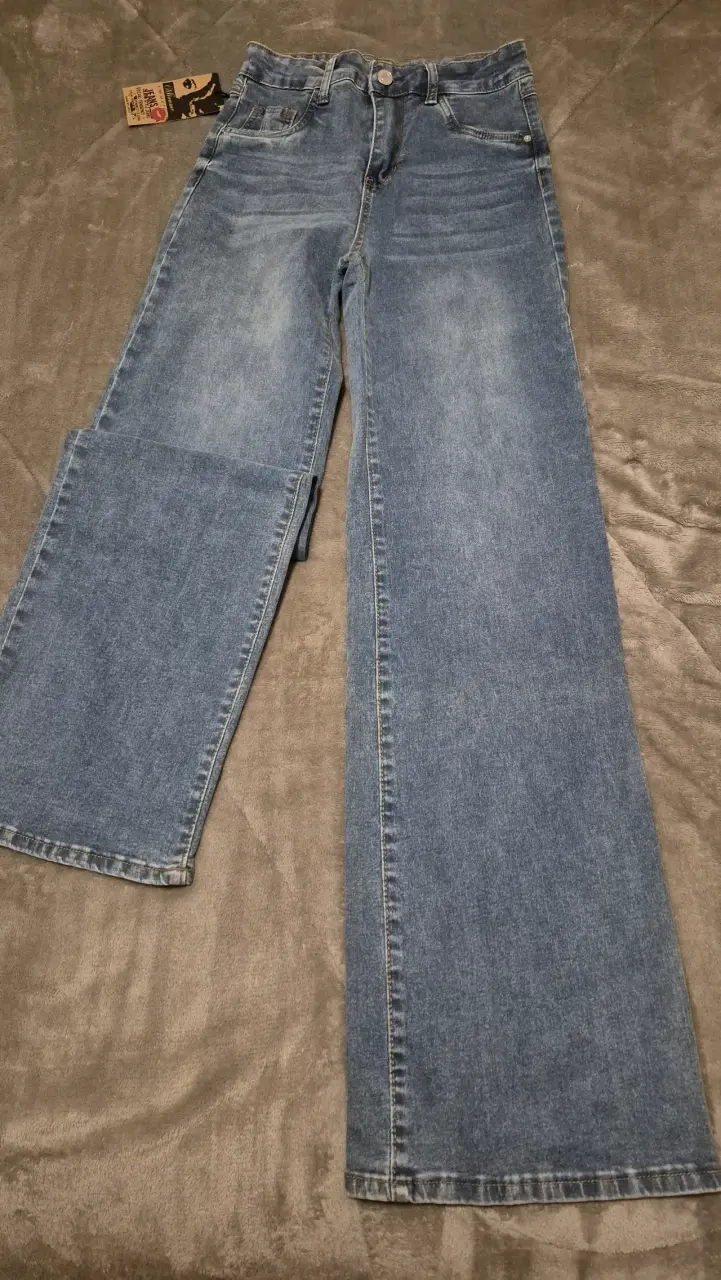 Jeans azul talla 38 estilo recto - 2