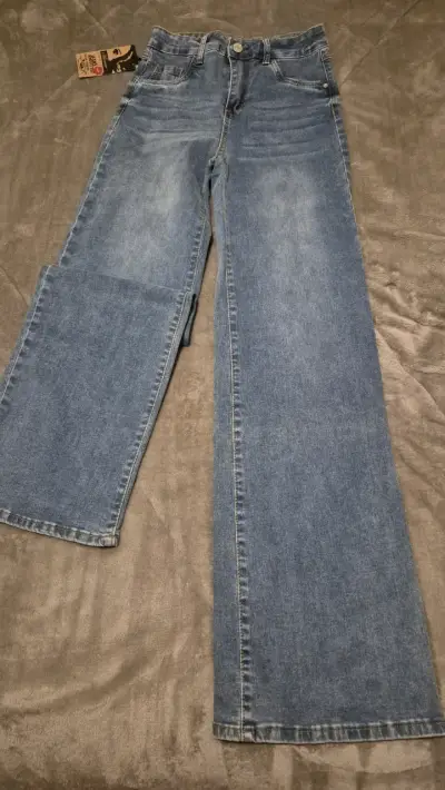 Jeans azul talla 38 estilo recto - miniatura 2