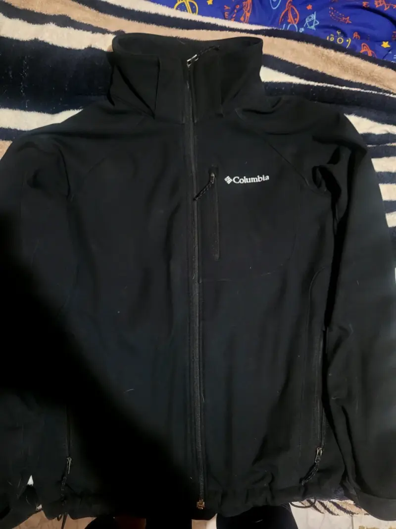 Chaqueta softshell Columbia negra para hombre - 1