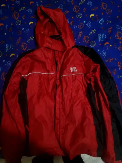 Chaqueta impermeable roja Rain Way - miniatura 1