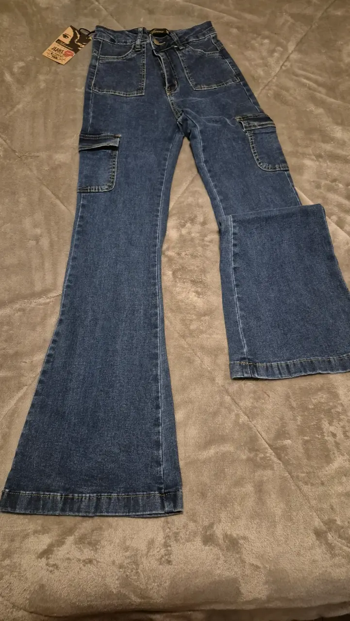 Jeans de mezclilla azul para dama talla 36 - 2