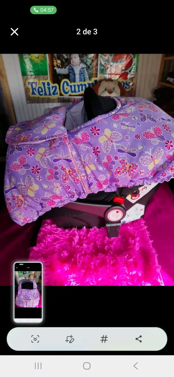 Funda impermeable para coche bebe huevito - 3