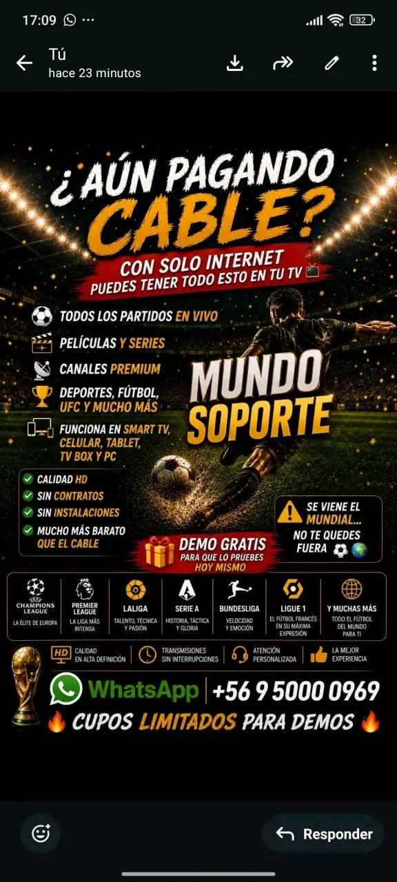 Servicio de streaming deportivo y series
