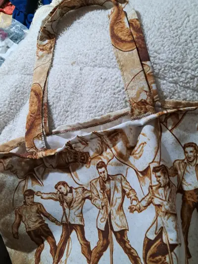 Bolso tote estampado vintage - miniatura 1
