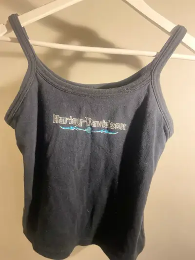Polera negra Harley Davidson para mujer - miniatura 1