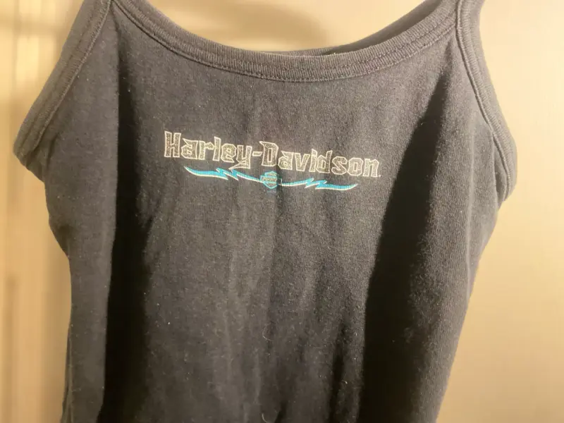 Polera negra Harley Davidson para mujer - 2