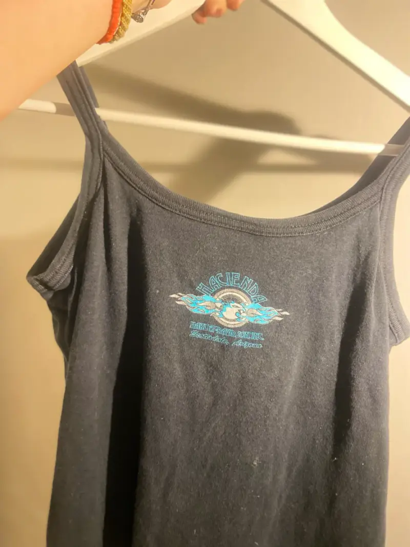 Polera negra Harley Davidson para mujer - 3