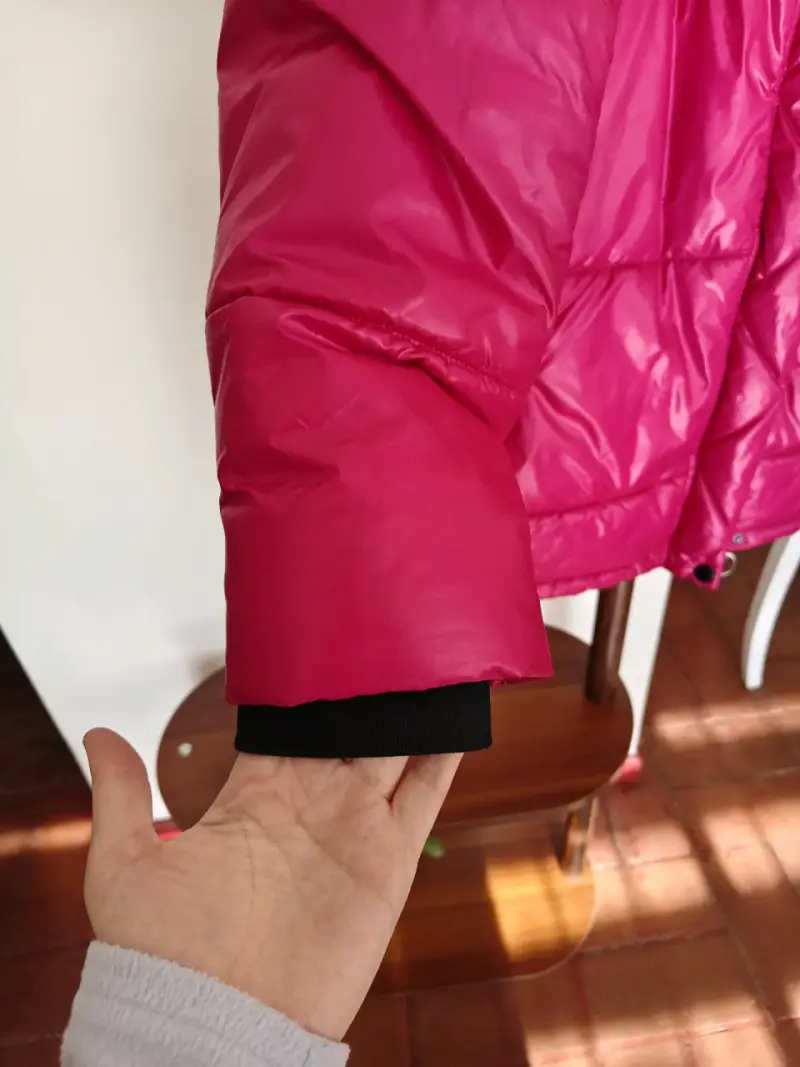 Chaqueta acolchada roja para mujer - 3