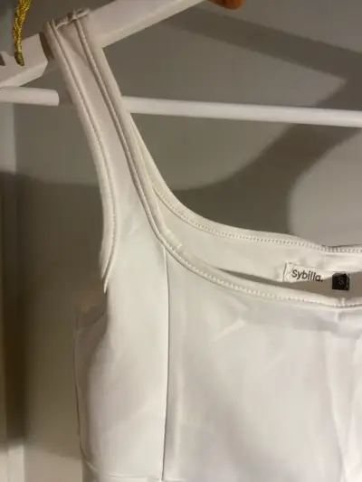 Polera blanca de tirantes Sybilla talla S - miniatura 1