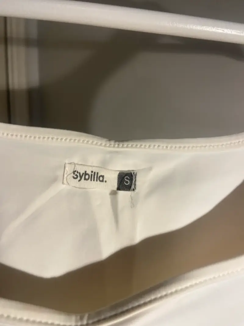 Polera blanca de tirantes Sybilla talla S - 2