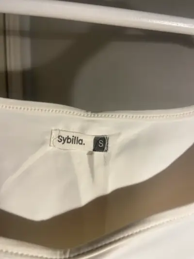 Polera blanca de tirantes Sybilla talla S - miniatura 2