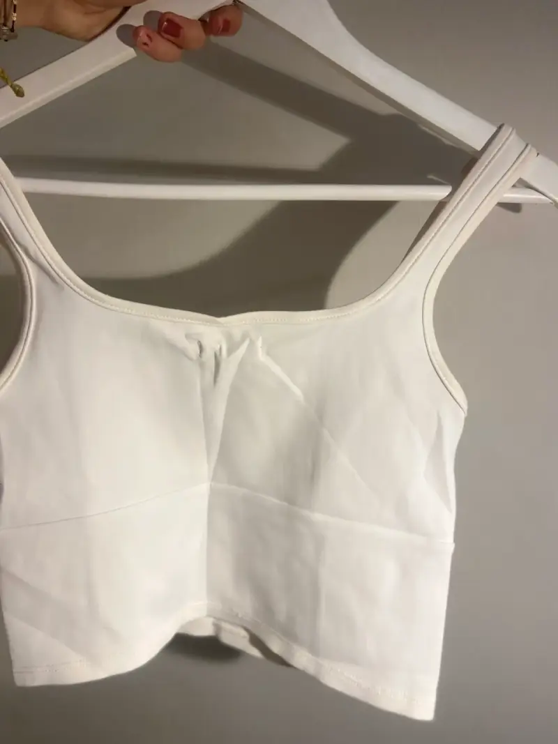 Polera blanca de tirantes Sybilla talla S - 4
