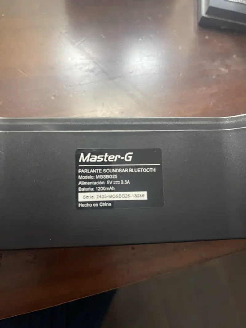 Barra de sonido Master-G con luces LED RGB - 4