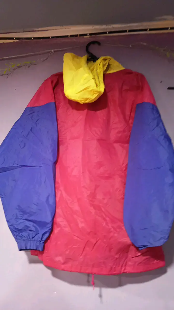 Anorak vintage multicolor con capucha - 2