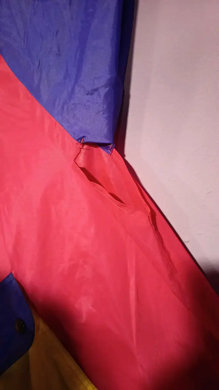 Anorak vintage multicolor con capucha - 4