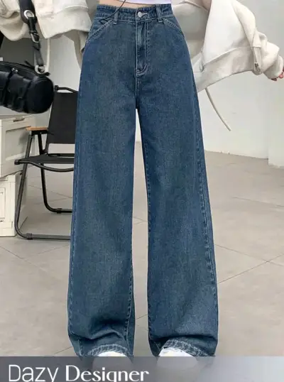 Jeans anchos Dazy Designer azul oscuro - miniatura 1