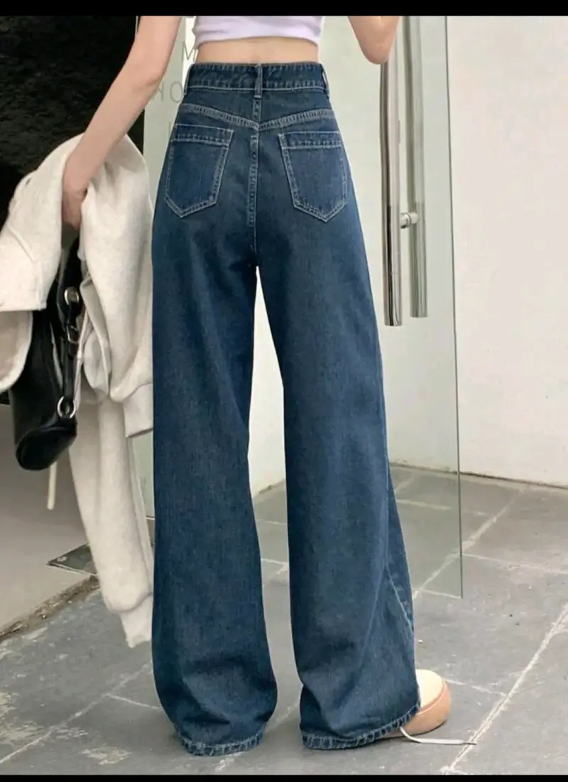 Jeans anchos Dazy Designer azul oscuro - 2