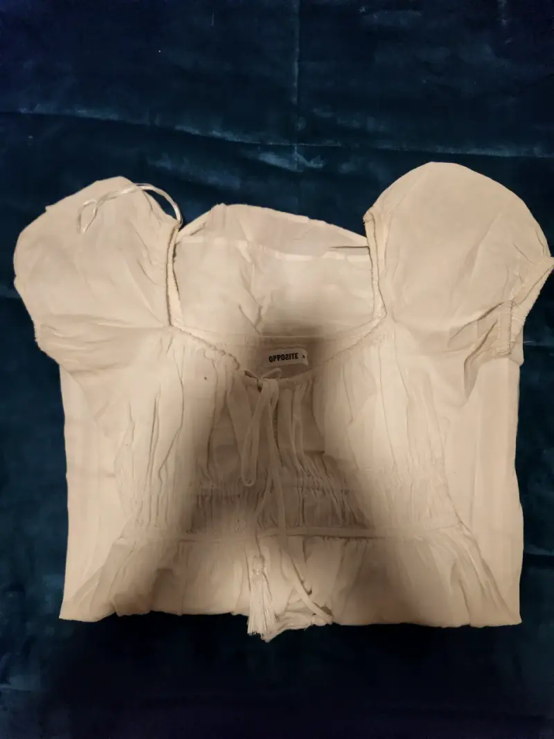 Vestido Blanco Coquette - 1
