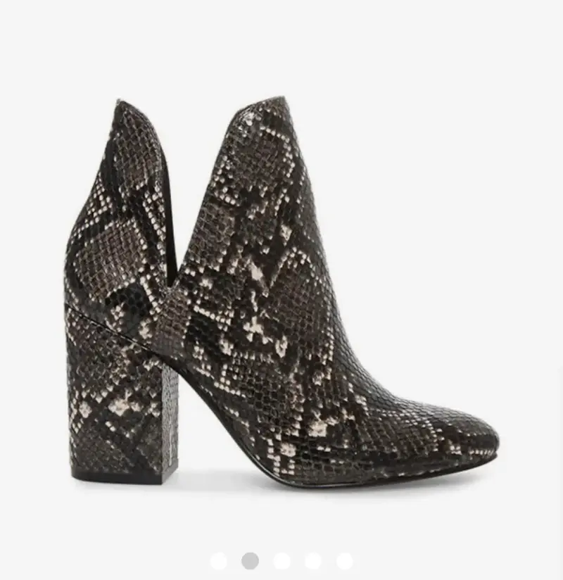 Botines Steve Madden Rookie Grey Snake - 2