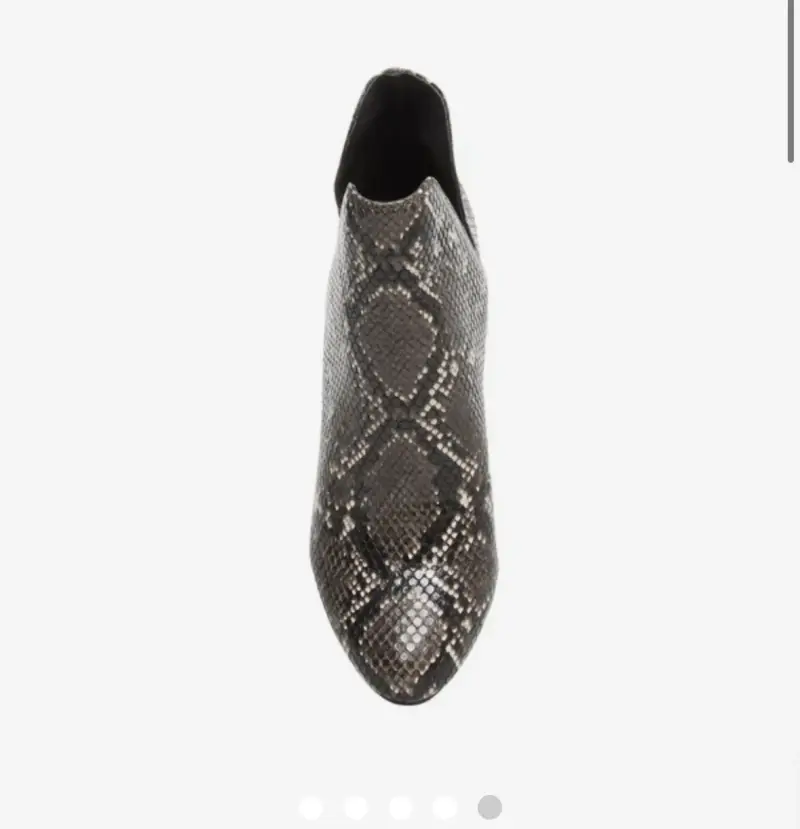Botines Steve Madden Rookie Grey Snake - 5