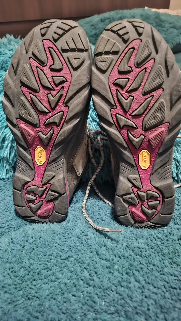 Zapatillas de senderismo impermeables gris y rojo - 3