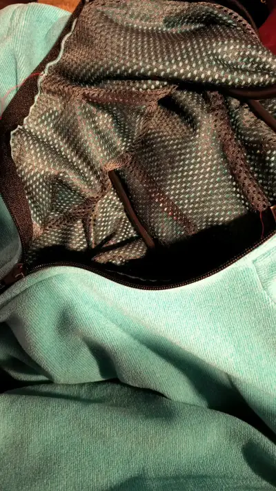 Chaqueta deportiva turquesa con capucha - miniatura 3
