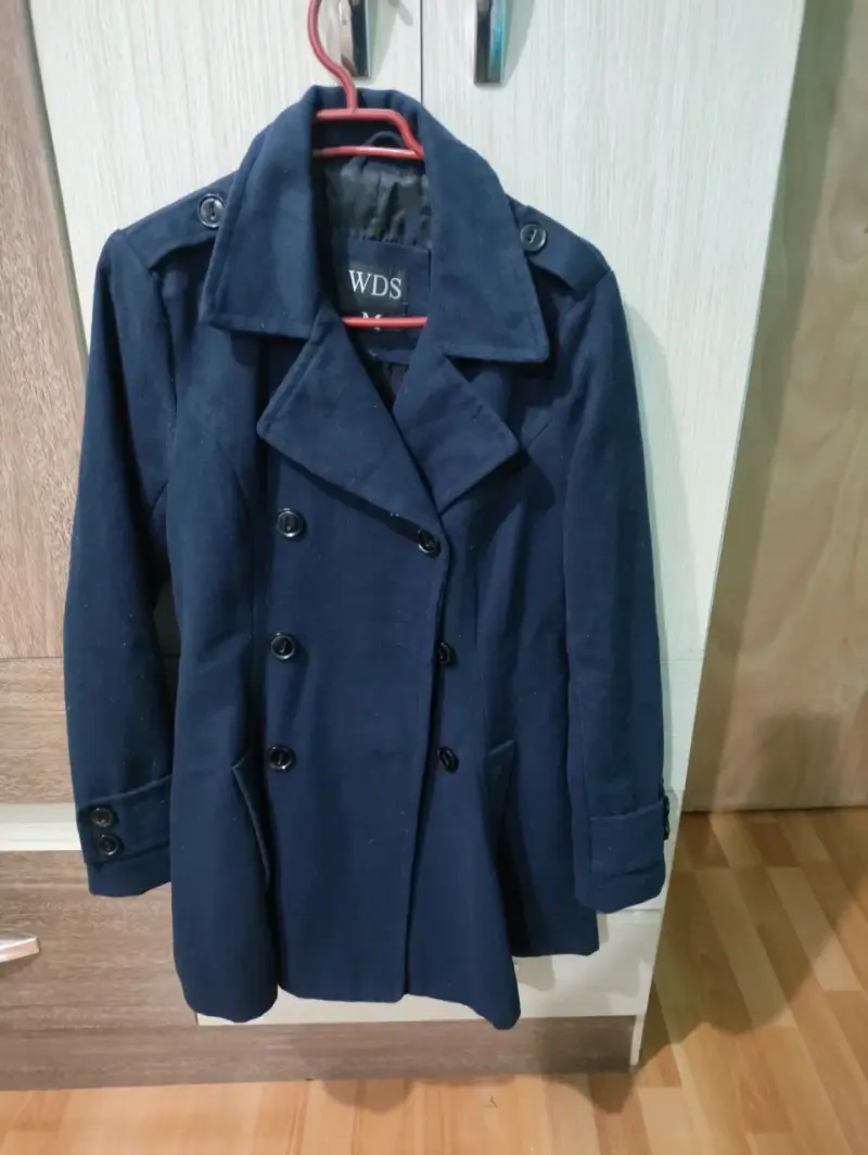 Abrigo azul marino WDS para mujer