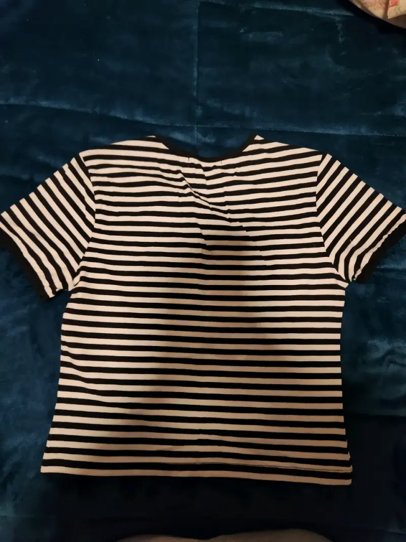 Polera a rayas blanco y negro Opposite - 2
