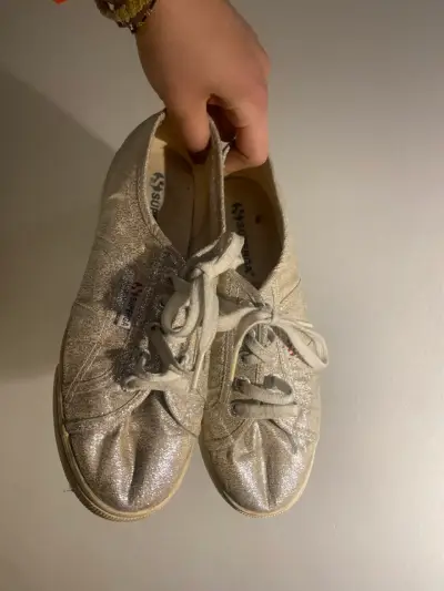 Zapatillas Superga plateadas brillantes - miniatura 4