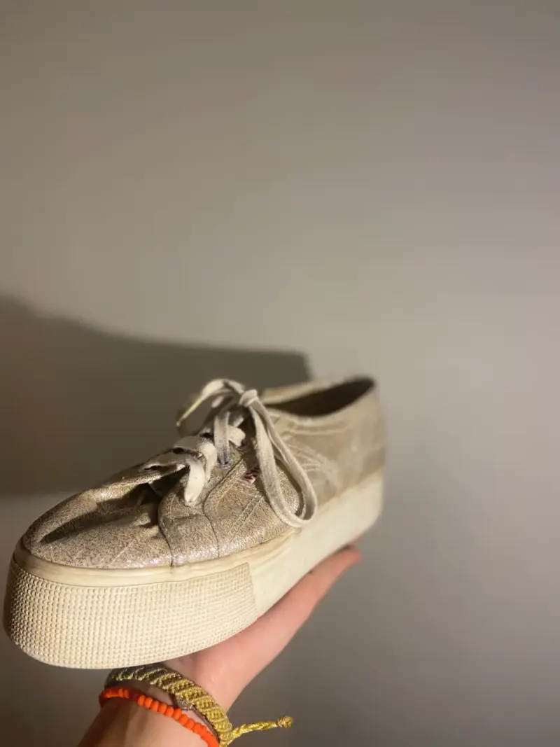 Zapatillas Superga plateadas brillantes - 5
