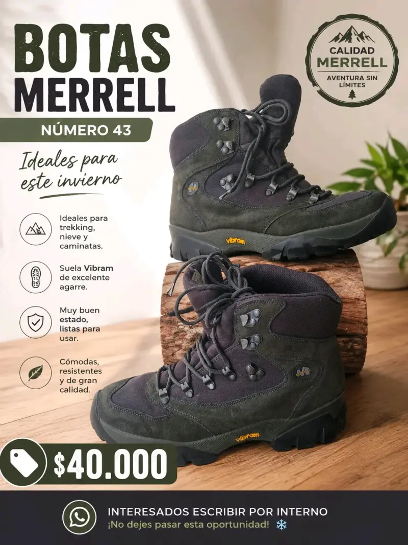 Botas Merrell para trekking número 43