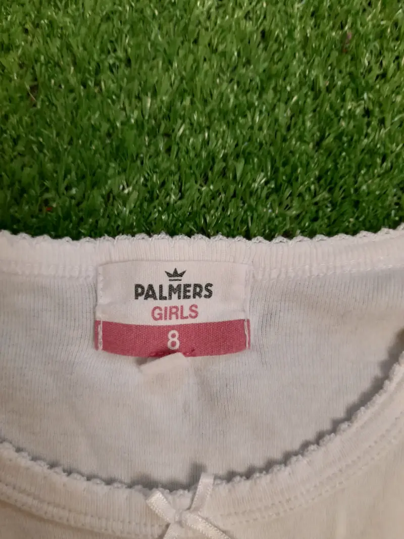 Camiseta blanca de manga larga para niña - 2