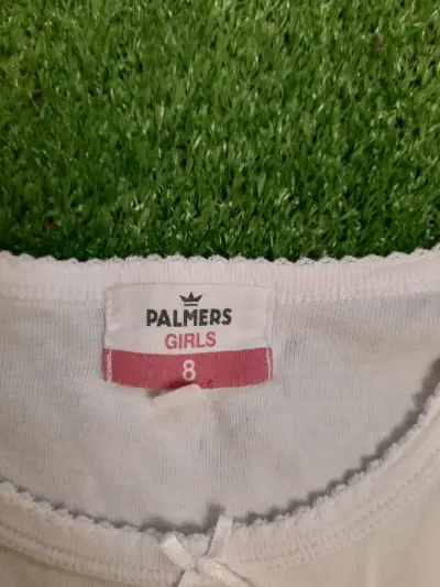 Camiseta blanca de manga larga para niña - miniatura 2