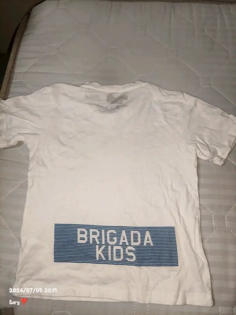 Polera blanca Brigada Kids - 1