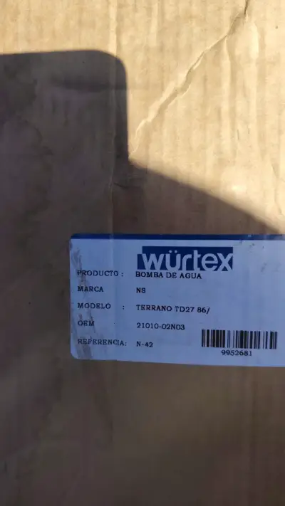Bomba de agua Würtex Terrano TD27 - miniatura 1