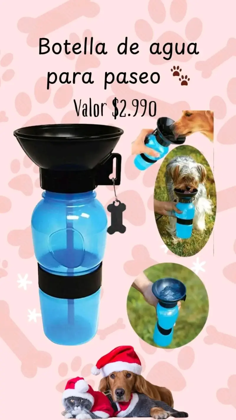 Botella de agua portátil para mascotas - 1
