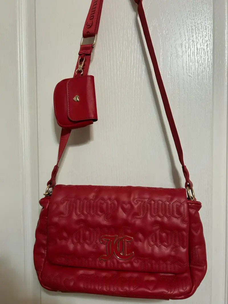 Cartera Juicy Couture roja con monedero - 1