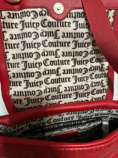 Cartera Juicy Couture roja con monedero - miniatura 3