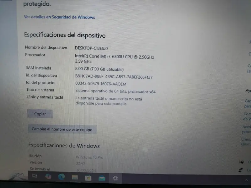 Note HP G6 I7 6ª Gen 8RAM SSD480GB - 2